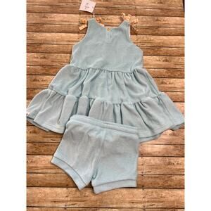 NWT Love and Grow Terry Cloth Basic Set - Coastal Blue 5y